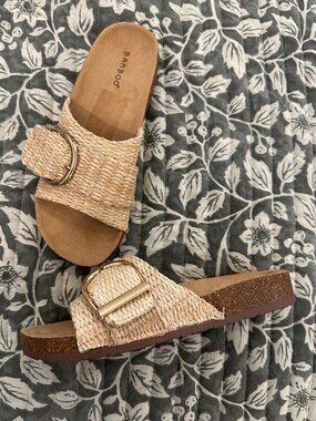 Bamboo Single Strap Sandal